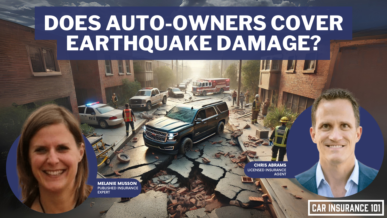 Does Auto-Owners Insurance car insurance cover damage caused by an earthquake?