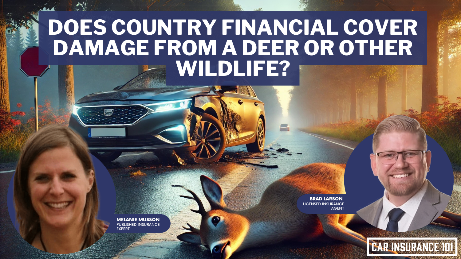 Does COUNTRY Financial car insurance cover damage caused by a deer or other wildlife?