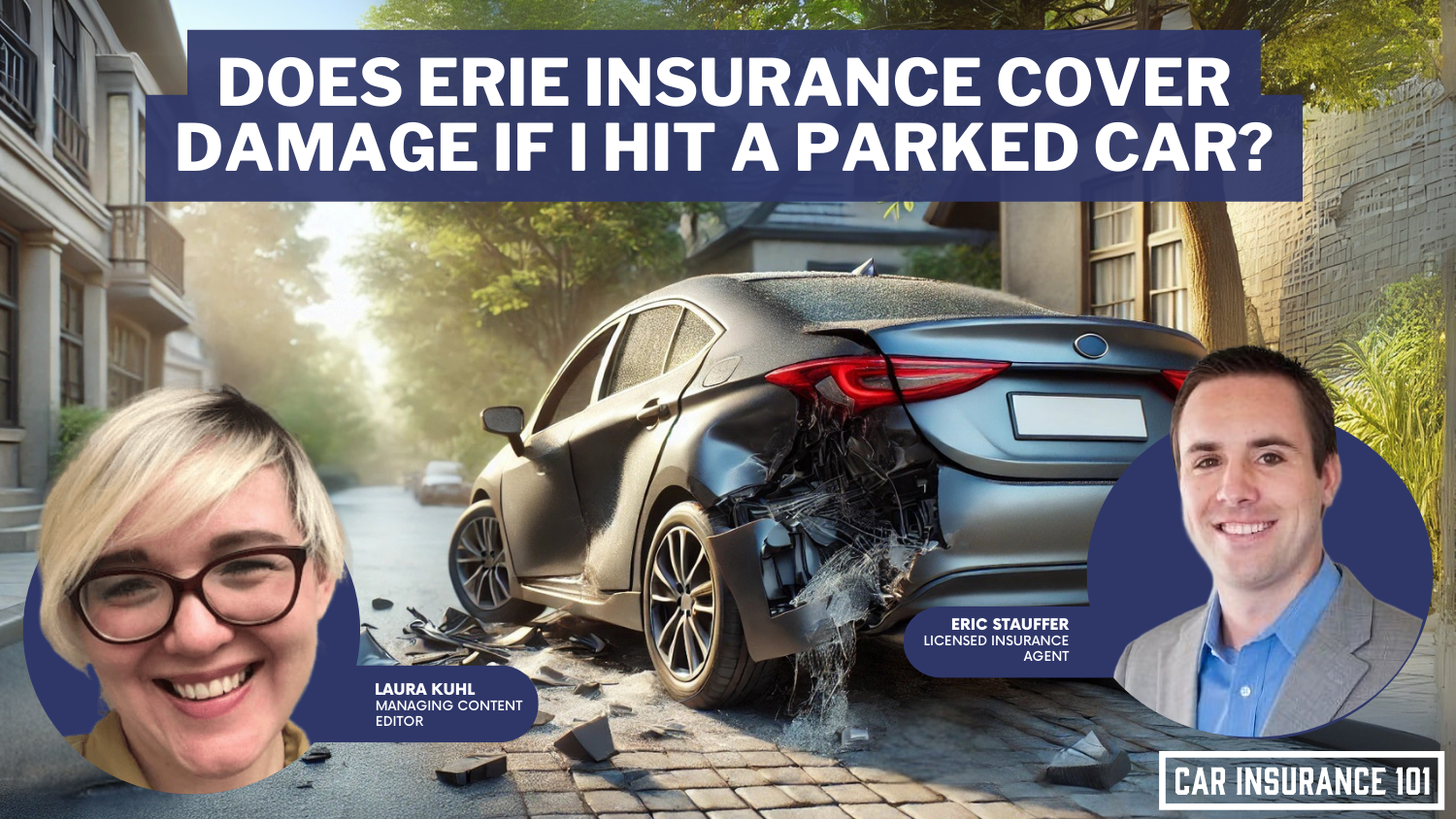 Does Erie Insurance car insurance cover damage to my car if I hit a parked car?