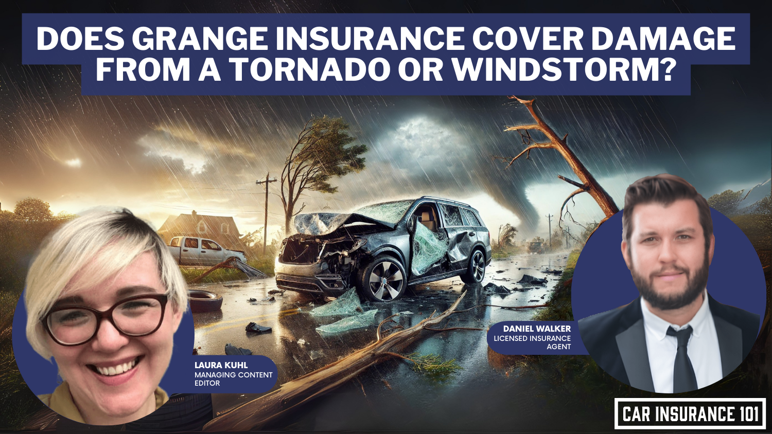 Does Grange Insurance car insurance cover damage caused by a tornado or other windstorm?