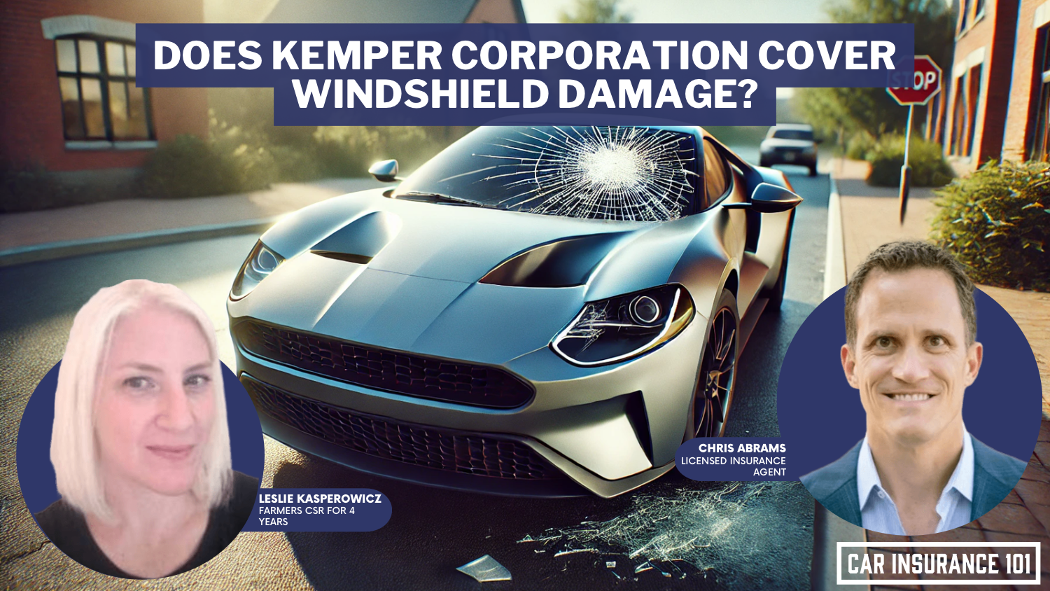 Does Kemper Corporation car insurance cover damage to my windshield?