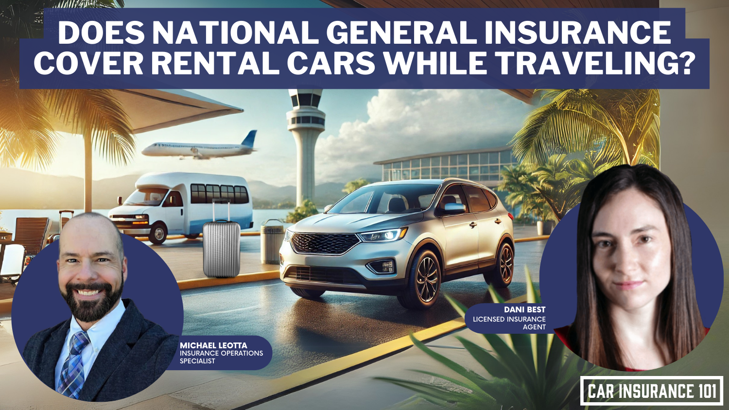 Does National General Insurance car insurance cover rental cars when I am traveling out of town?